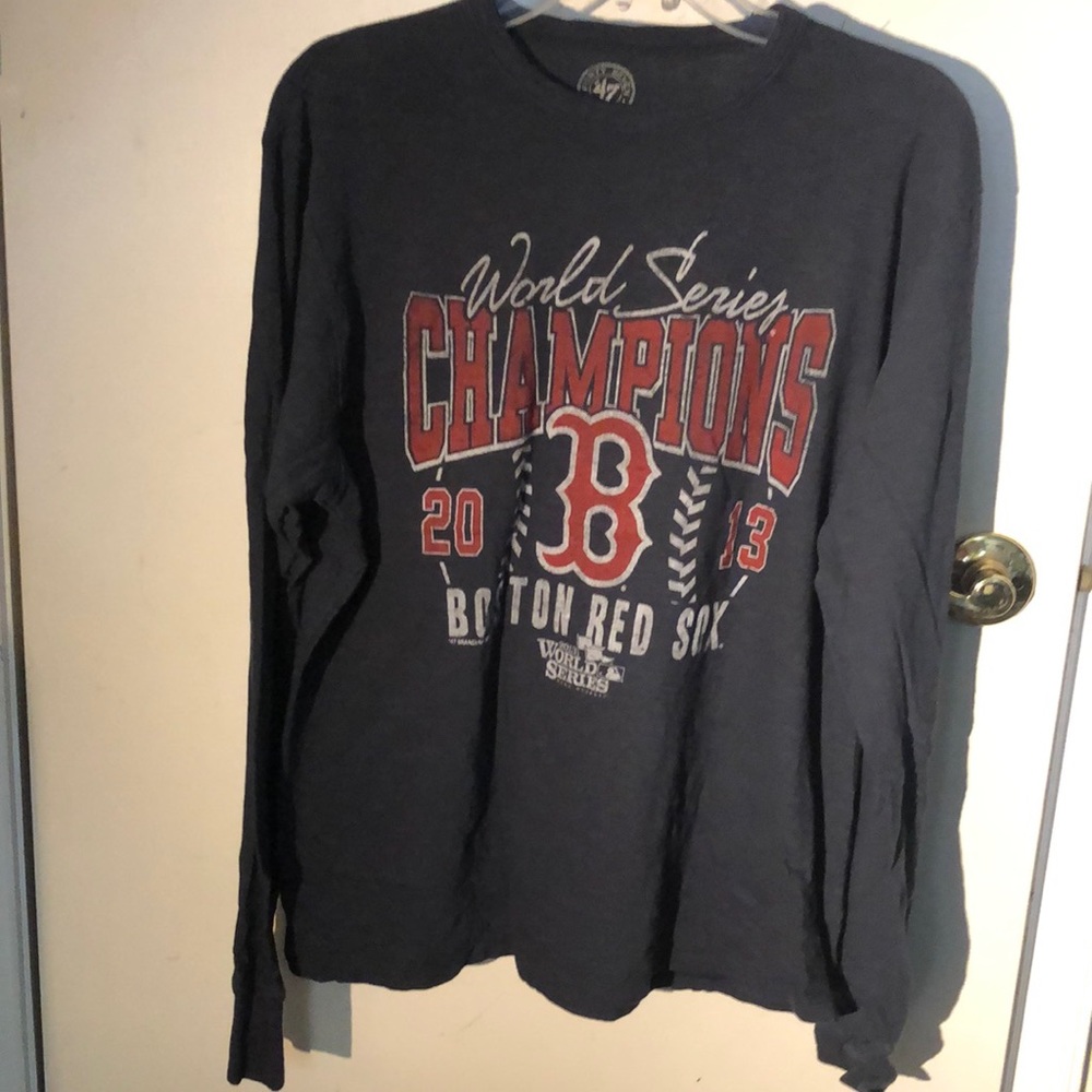 Boston Red Sox MLB 2013 World Series Champions Long Sleeve Shirt Boston Strong M